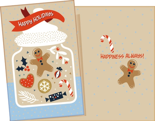 Cookies Happy Holiday Card