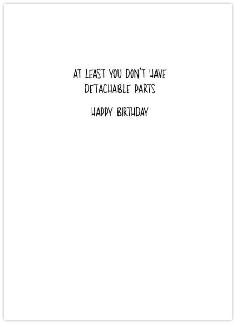 Detachable Parts - Funny Birthday Card