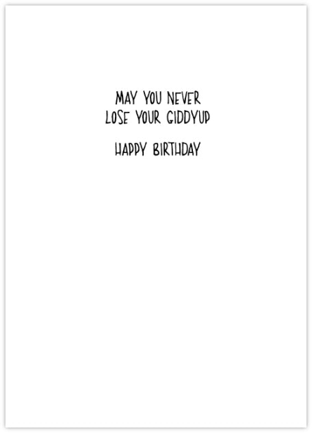 Horsey Walker - Funny Birthday Card