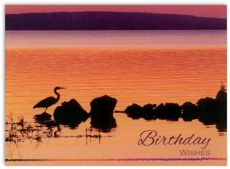 Birthday Wishes Lake Card