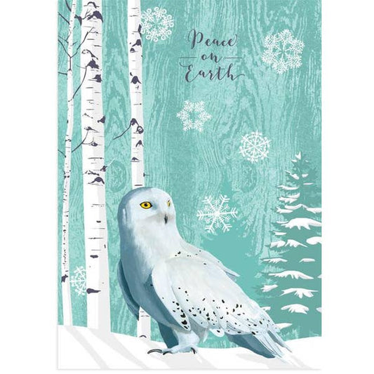 Snowy Owl Holiday Card