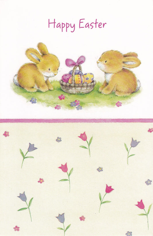 Happy Easter Bunnies Card