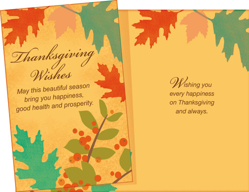 Thanksgiving Wishes Card