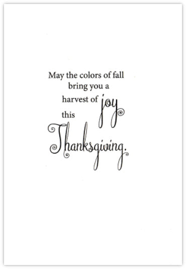 Warm Thanksgiving Wishes Card