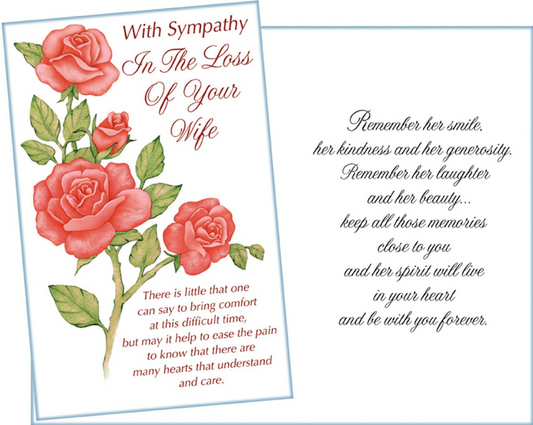 Loss of Wife Sympathy Card