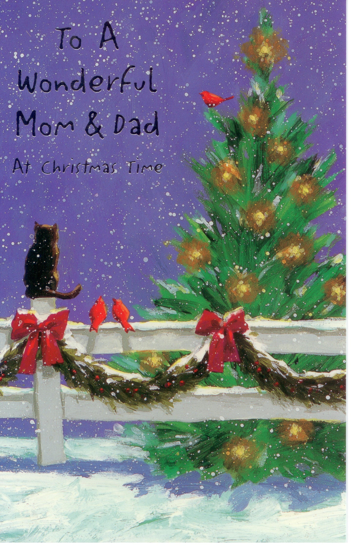 To Mom & Dad Christmas Card