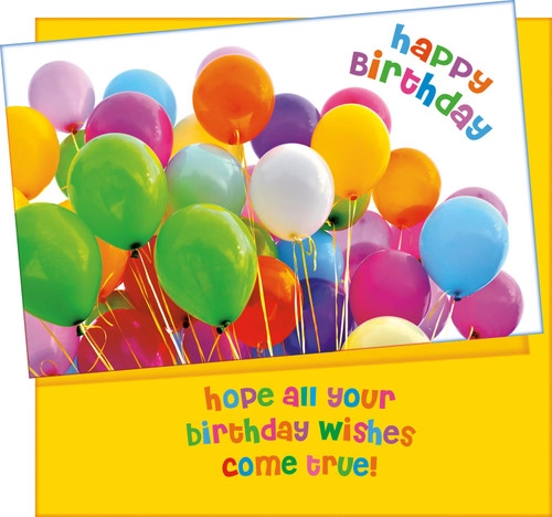 Happy Birthday Balloons Card