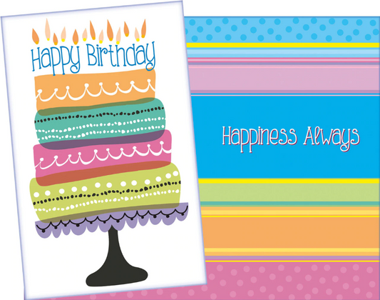 Happy Birthday Cake Card