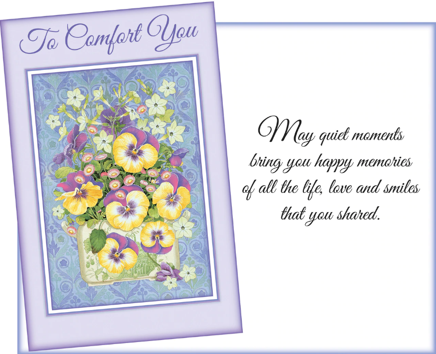 To Comfort You Sympathy Card