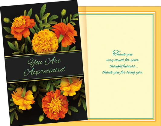 You Are Appreciated Thank You Card