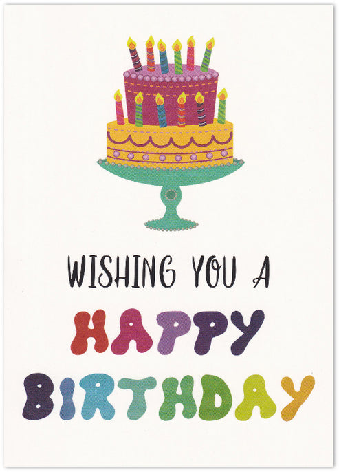 Wishing You A Happy Birthday Card – Blue Bird Cards