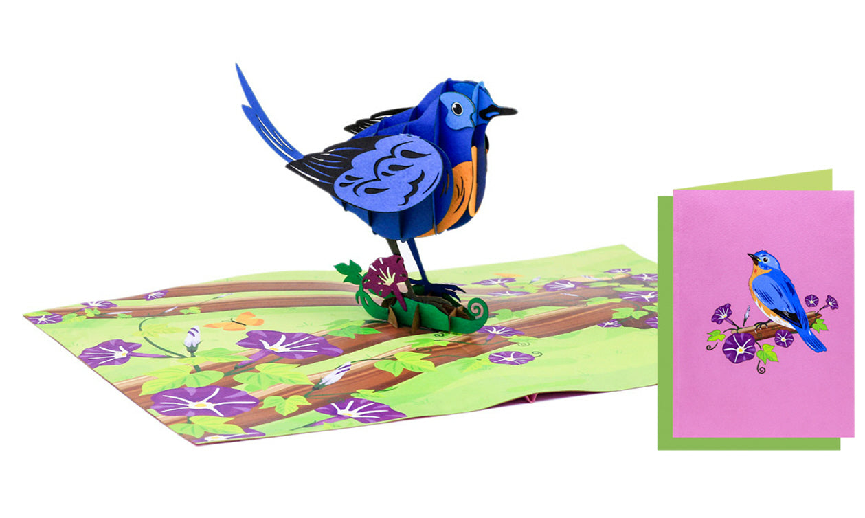 Blue Bird Pop-Up Card