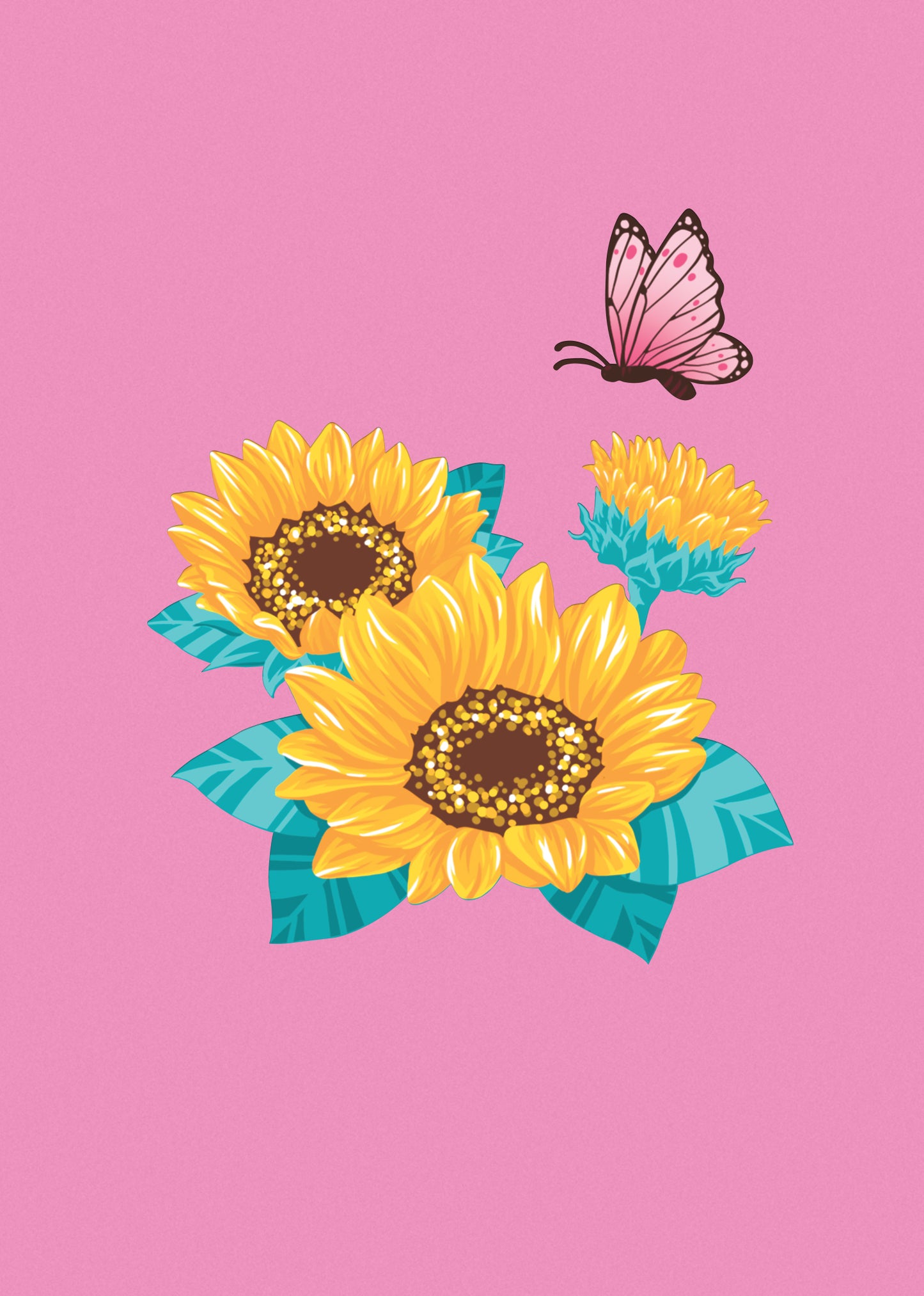 Yellow Daisy Garden Pop-Up Card