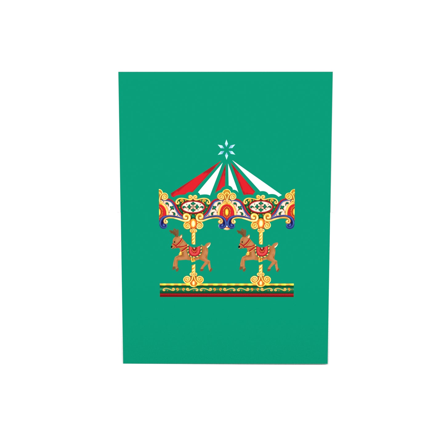 Christmas Carousel Pop-Up Card