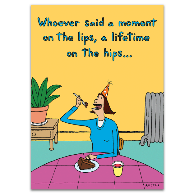 Moment on Hips Humor Birthday Card