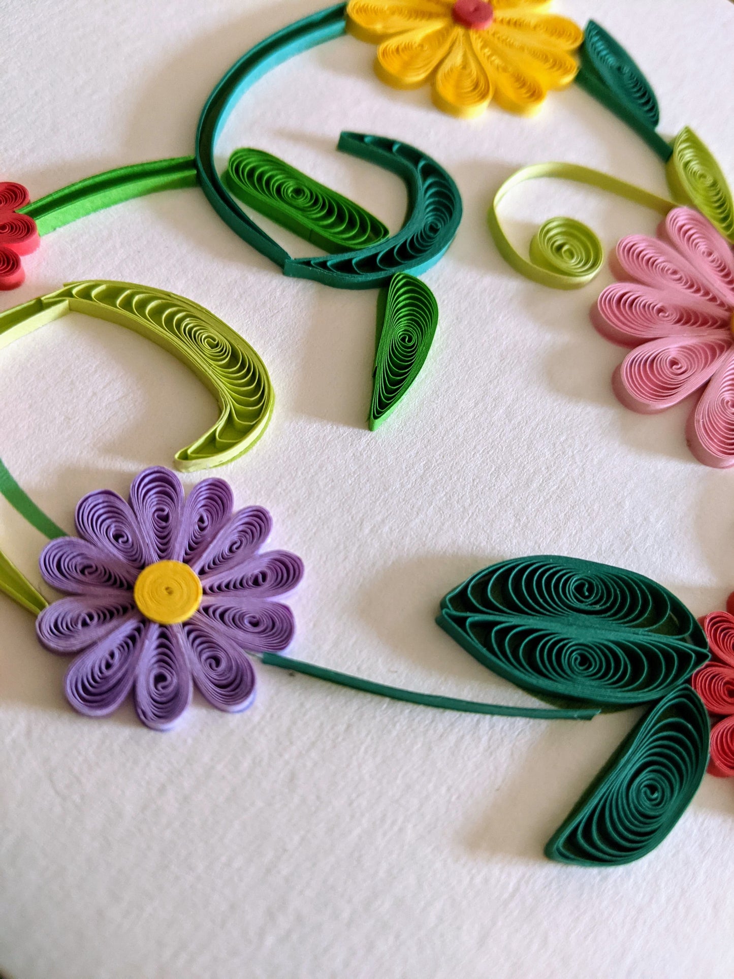 Floral Heart Quilling Card