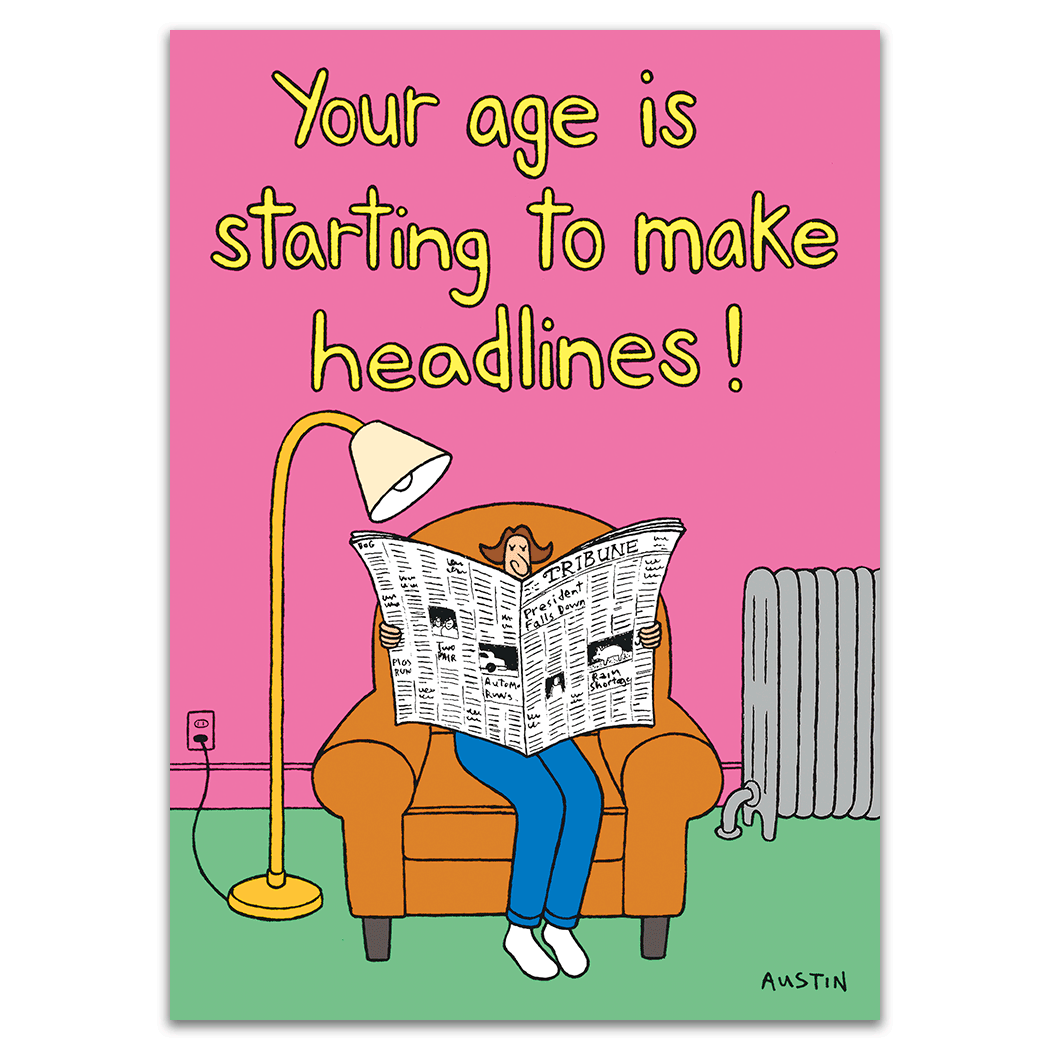 Headlines Humor Birthday Card