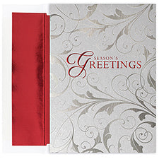 Silver Scrolls Season's Greetings Card