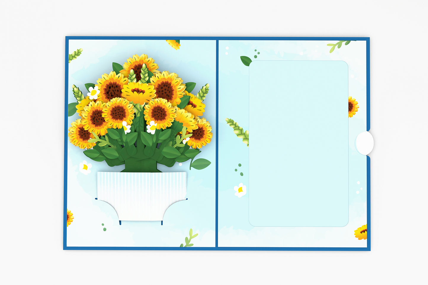 Sunflowers Floral Bouquet Pop-Up Card