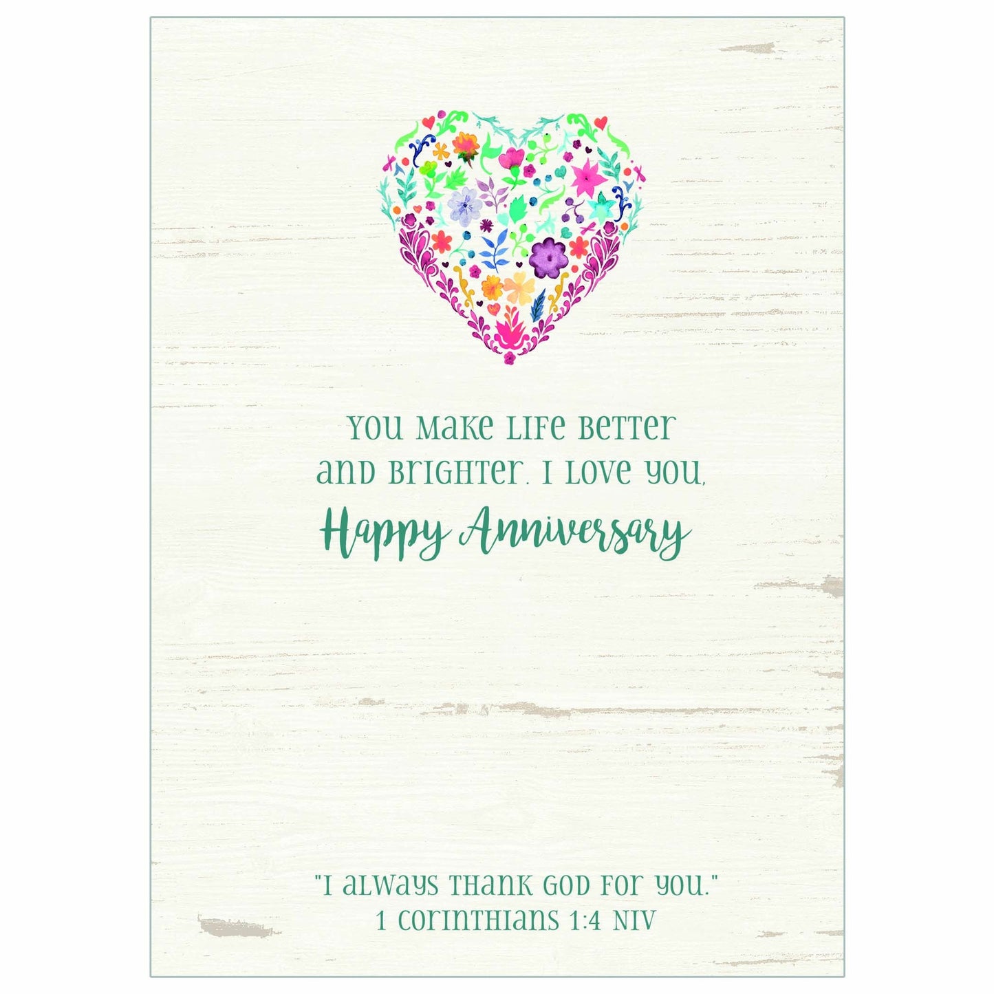 My Everything Anniversary Spouse Scripture Card
