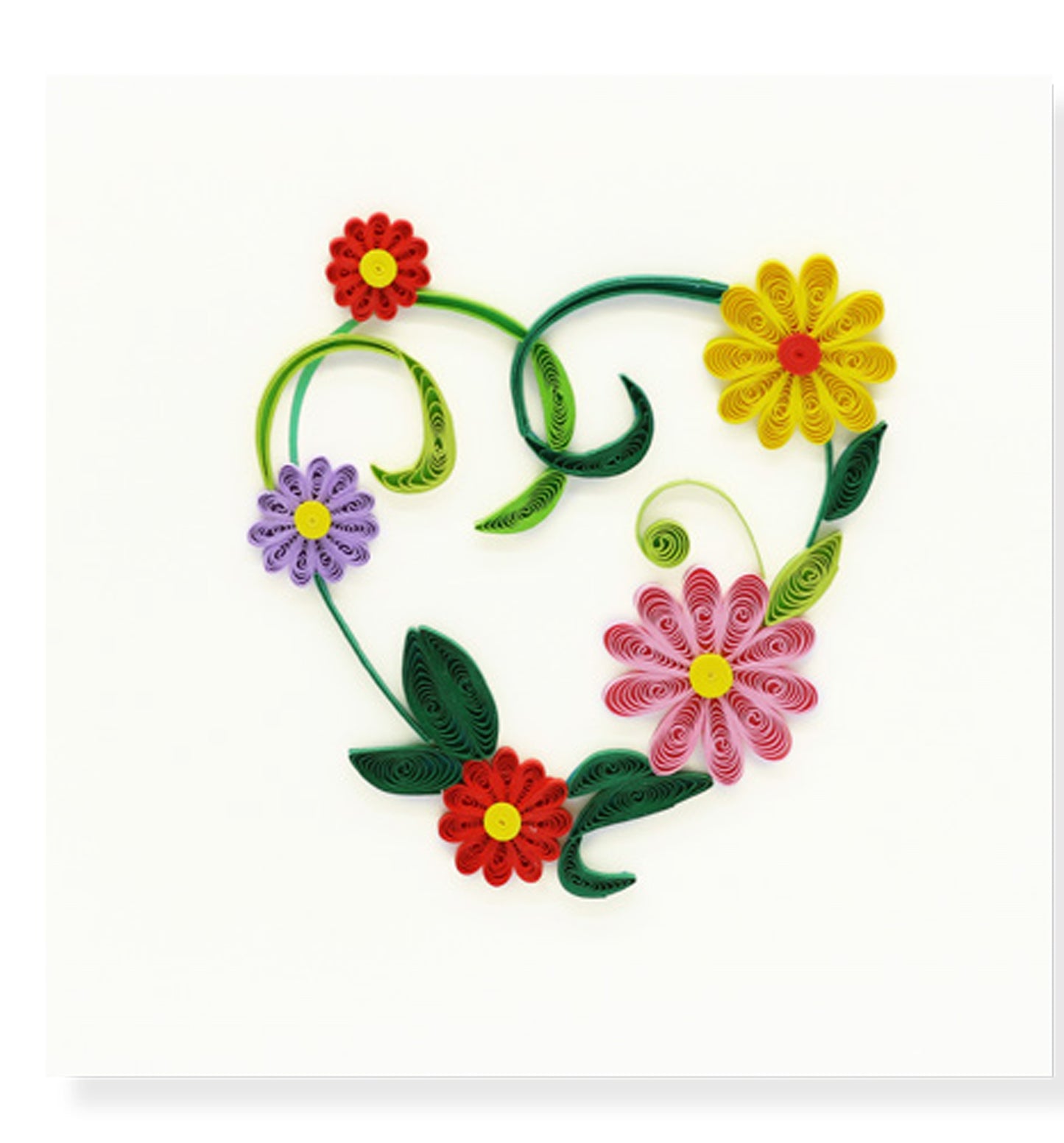 Floral Heart Quilling Card