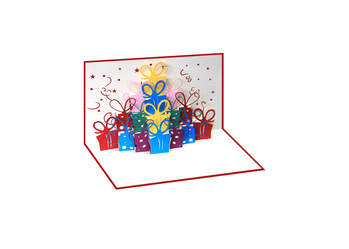 Gift Boxes Happy Birthday Pop-Up Card