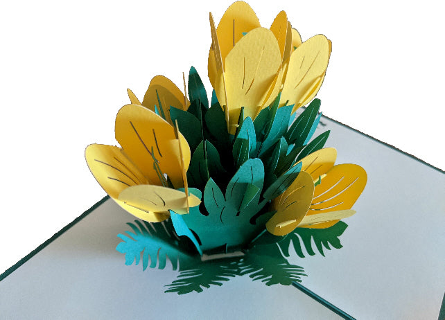 Yellow Lilies Pop-Up Card