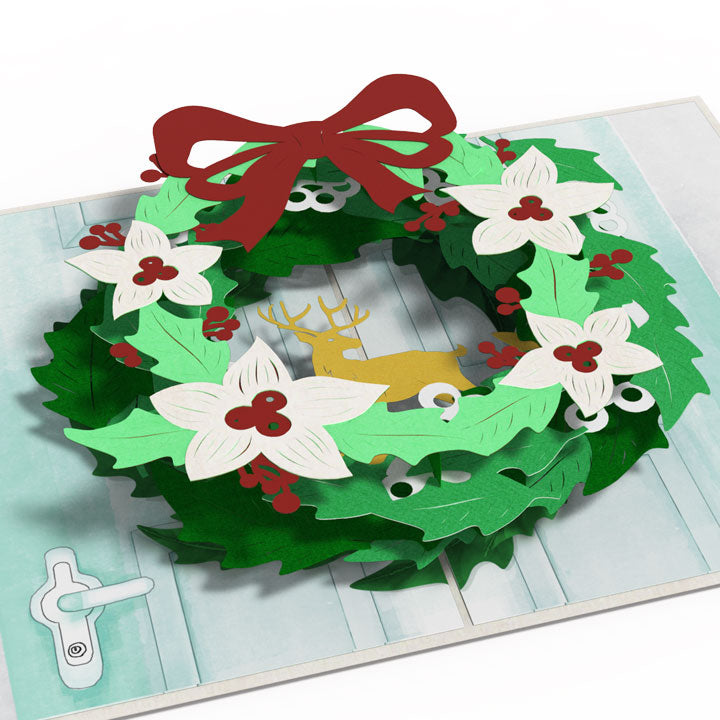 Holiday Wreath Pop-Up Card