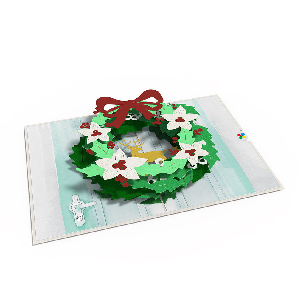 Holiday Wreath Pop-Up Card