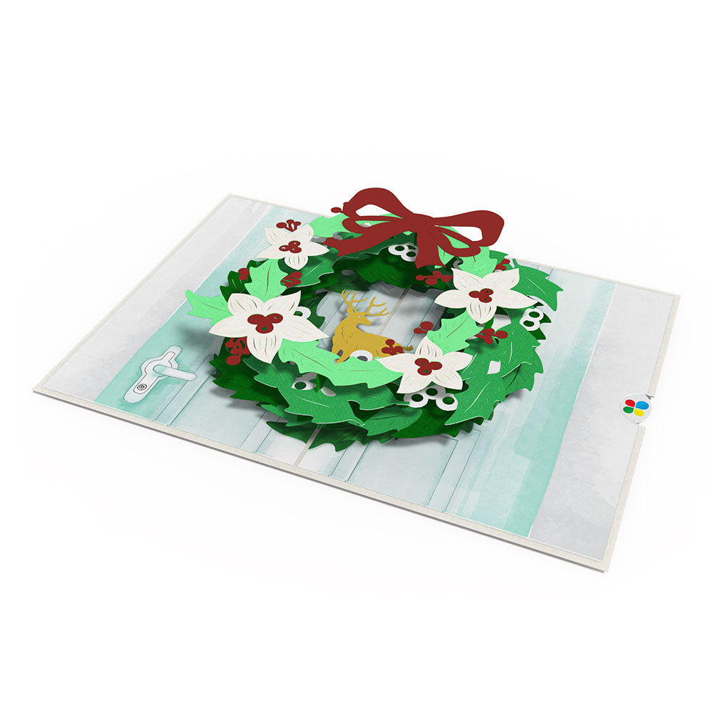 Holiday Wreath Pop-Up Card