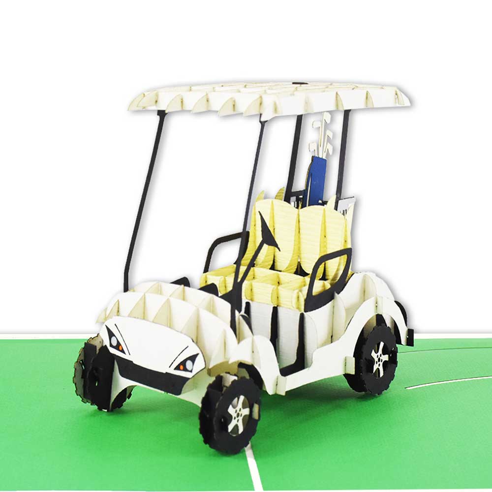 Golf Cart Pop-Up Card