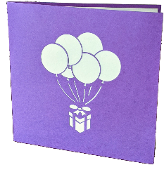 Birthday Balloons Pop-Up Card