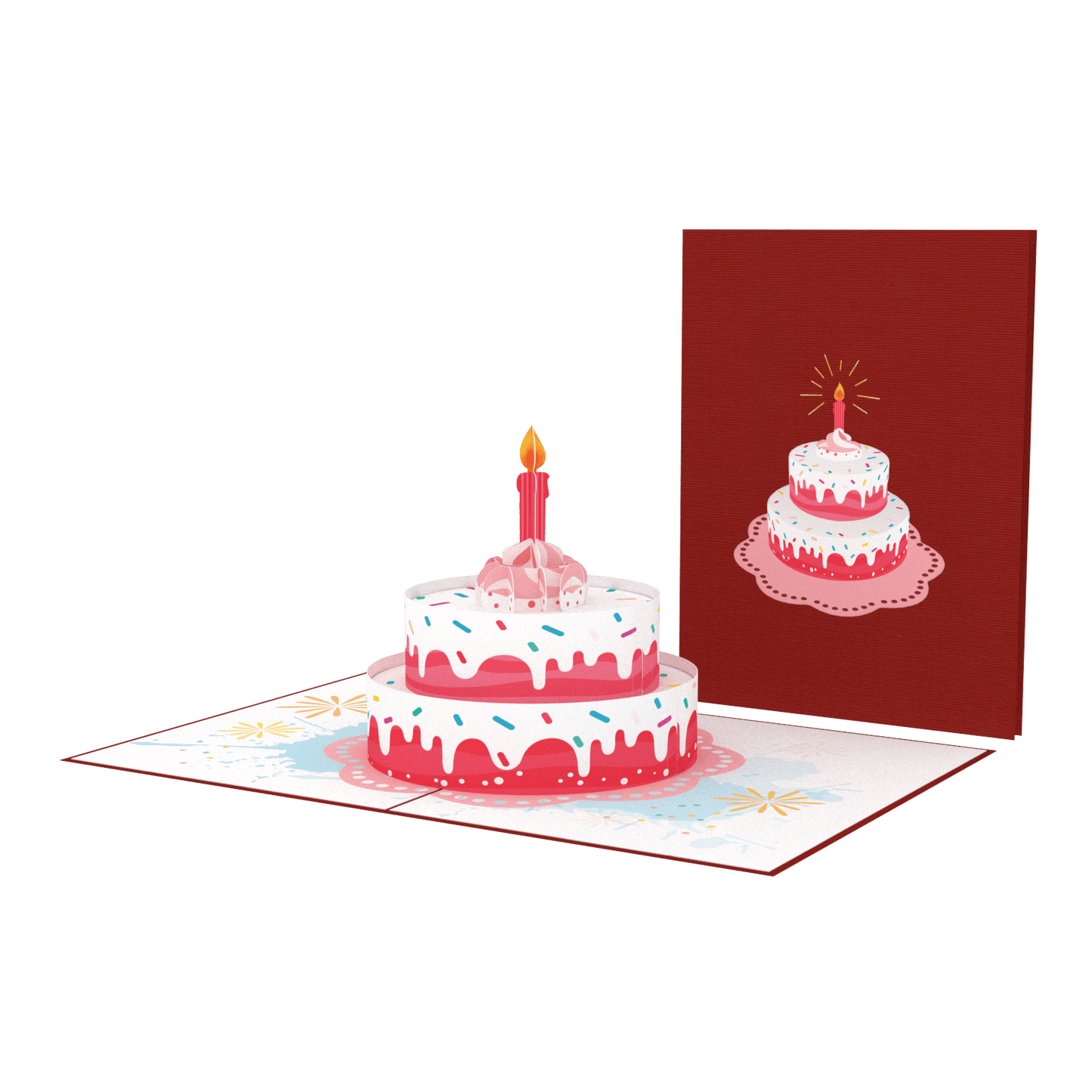 Birthday Cake and Candle Pop-Up Card