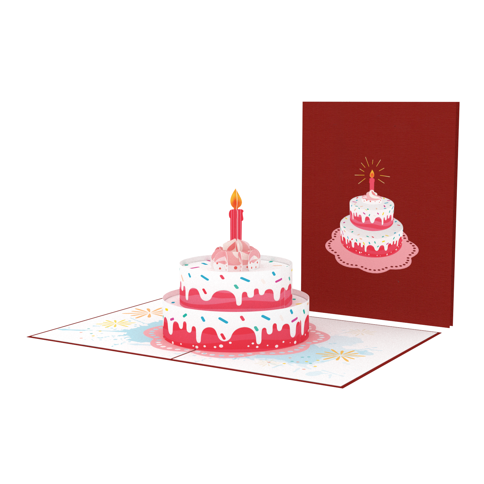 Pop Out Birthday Cake Card - The Crazy Cricut Lady