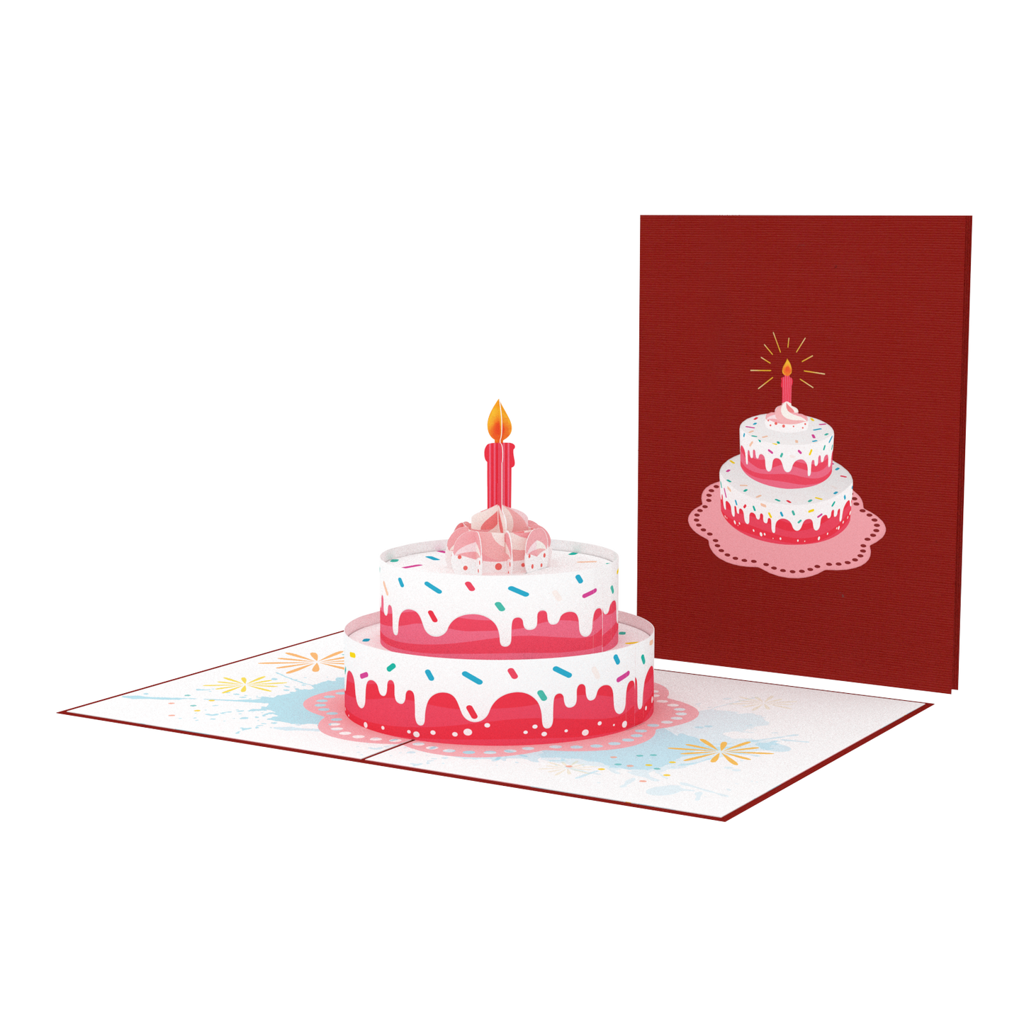 Birthday Cake and Candle Pop-Up Card