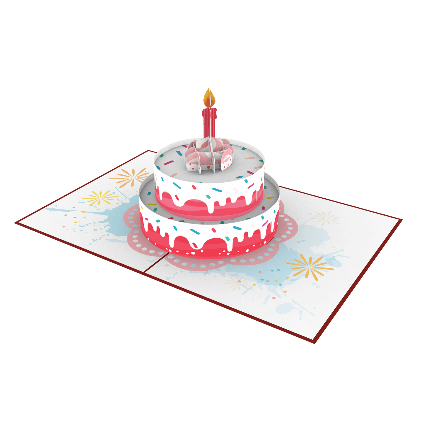 Birthday Cake and Candle Pop-Up Card