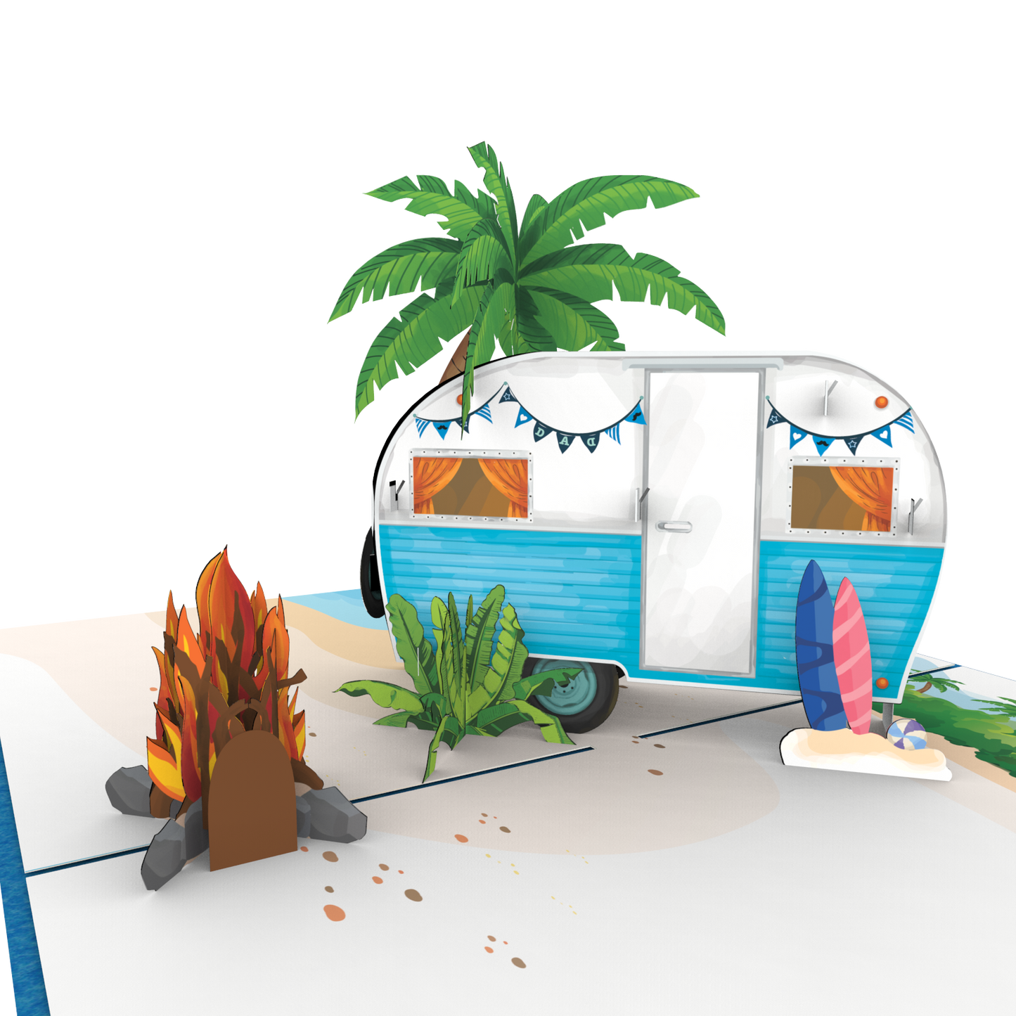 Retro Camper Pop-Up Card