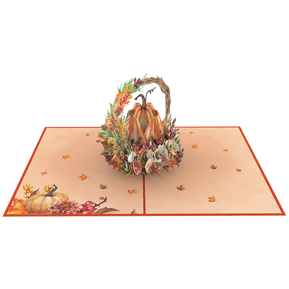 Pumpkin Basket Pop-Up Card