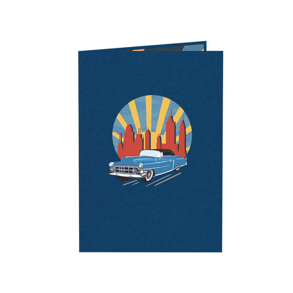 Classic Car Pop-Up Card