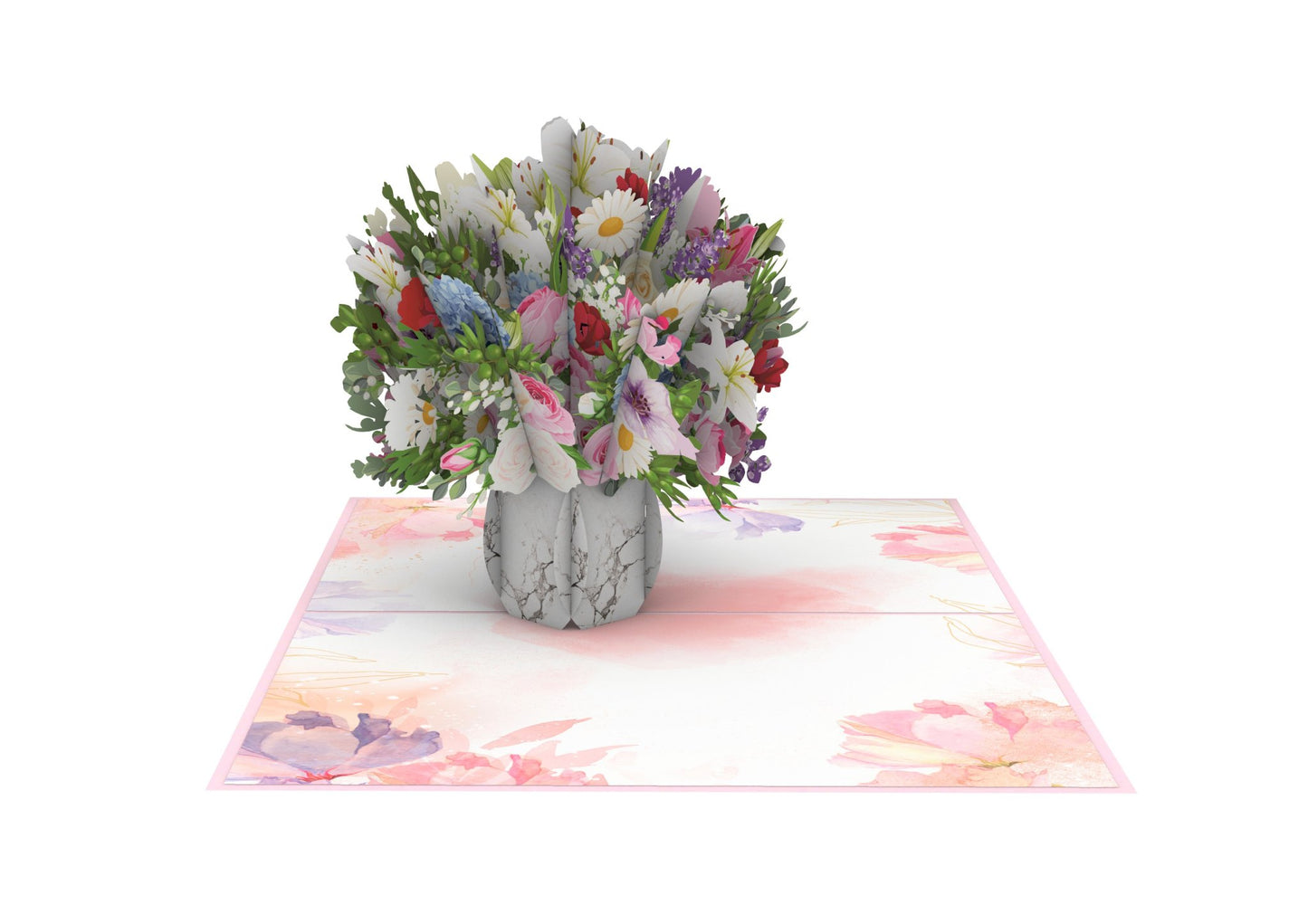 Floral Vase Pop-Up Card