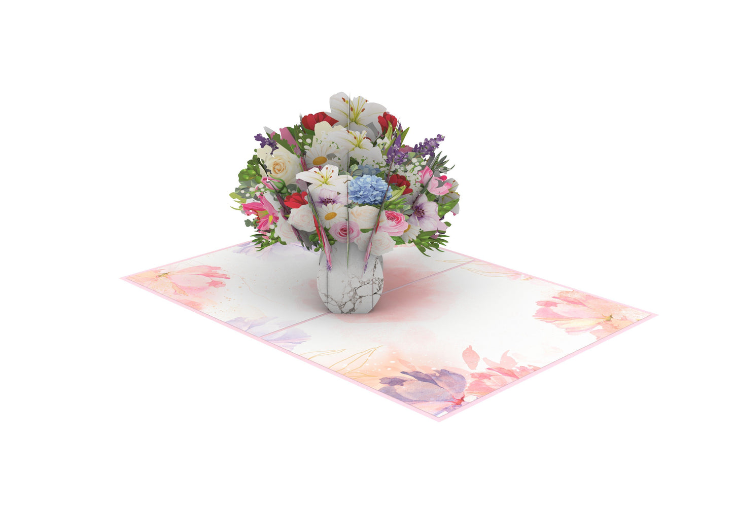 Floral Vase Pop-Up Card