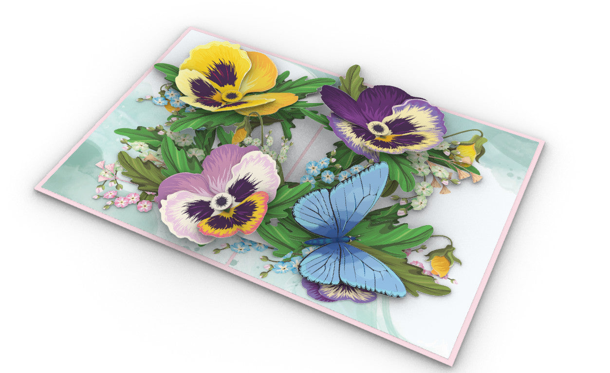 Pansies Pop-Up Card