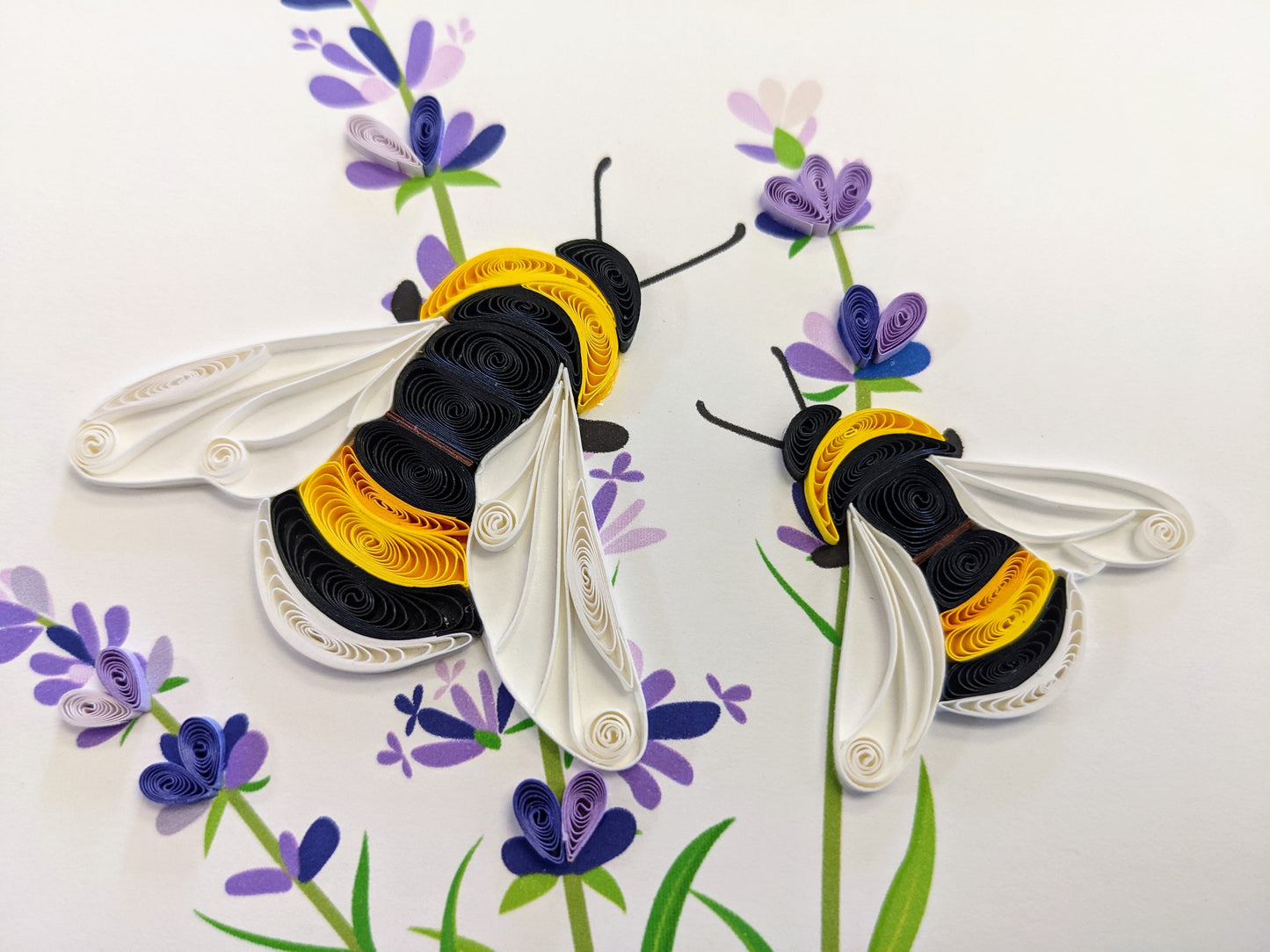 Bumblebees Quilling Card