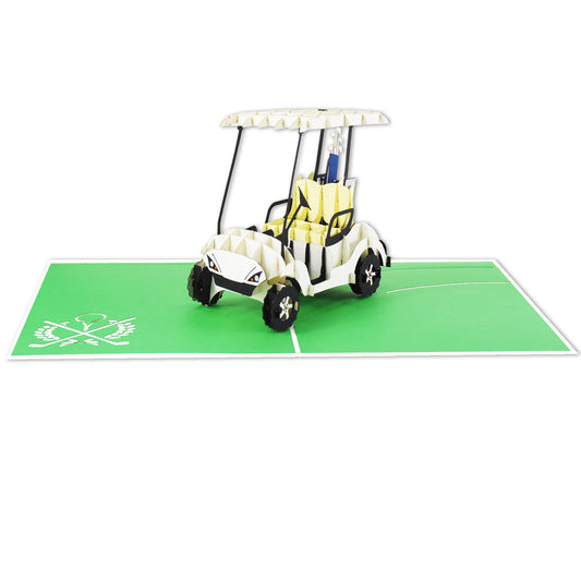 Golf Cart Pop-Up Card