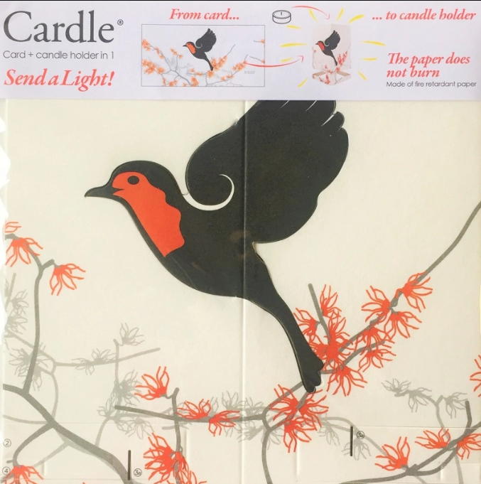 Card + Candle Holder - Robin Pop-Up Lantern