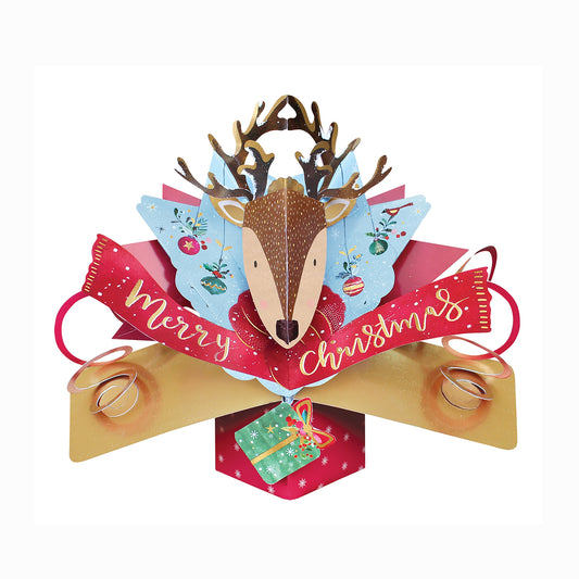 Christmas Reindeer Pop-Up Card