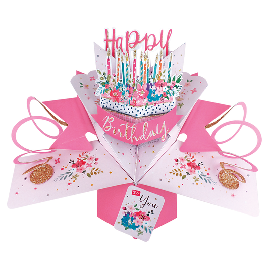 Happy Birthday Cake Pop-Up Card