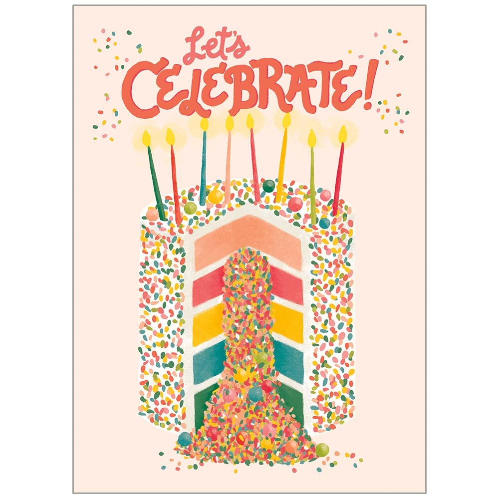 Scripture Sprinkle Cake Birthday Card