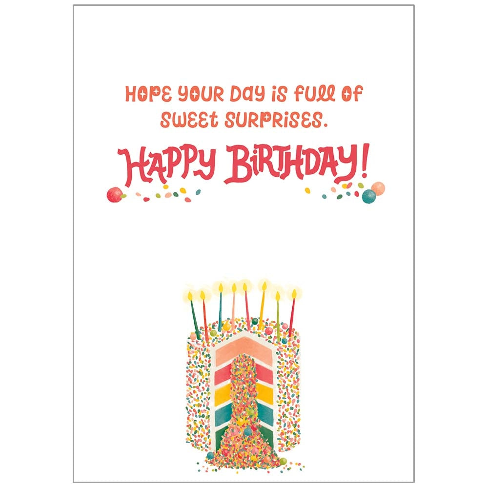 Scripture Sprinkle Cake Birthday Card