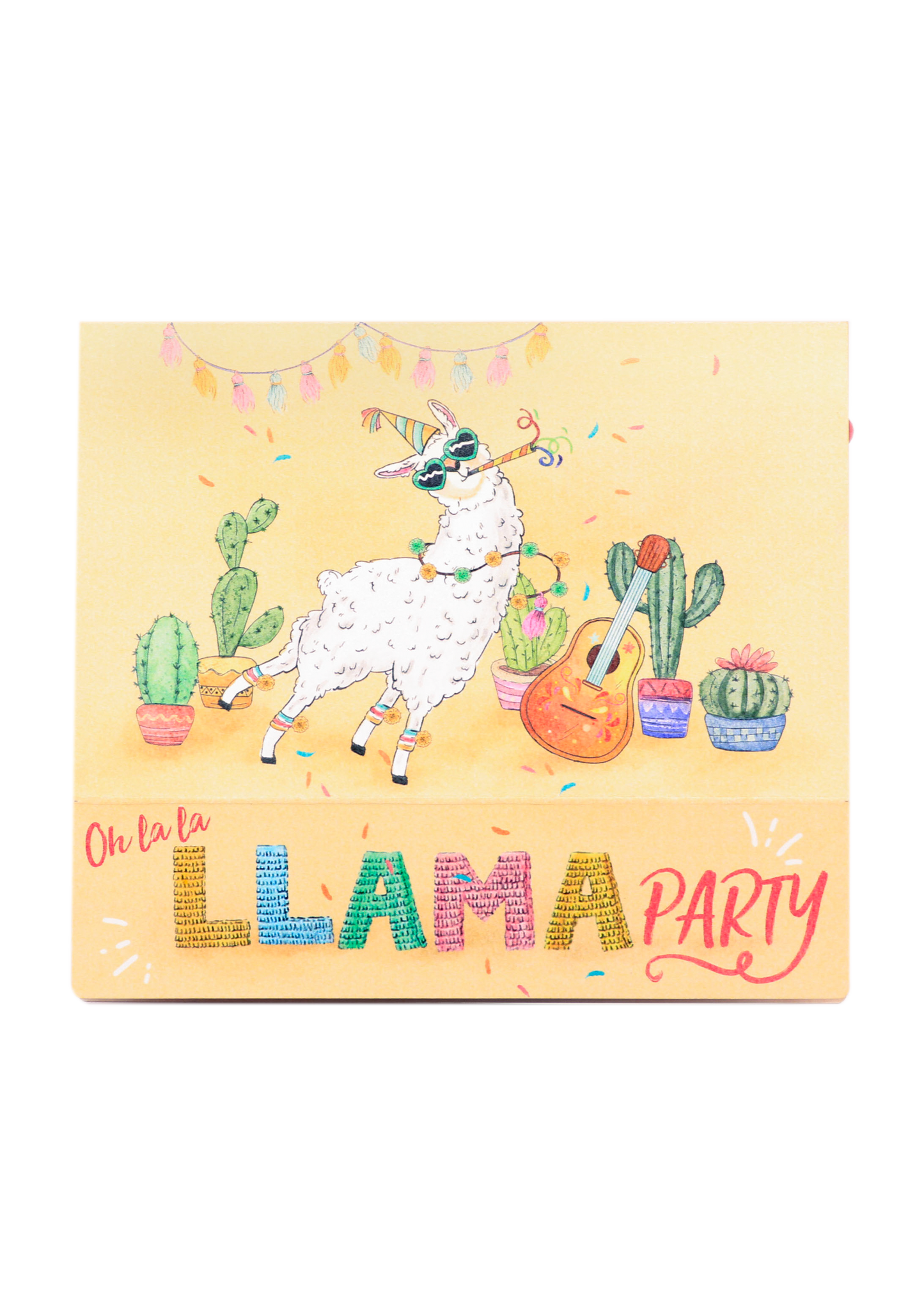Llama Party Birthday Pop-Up Card